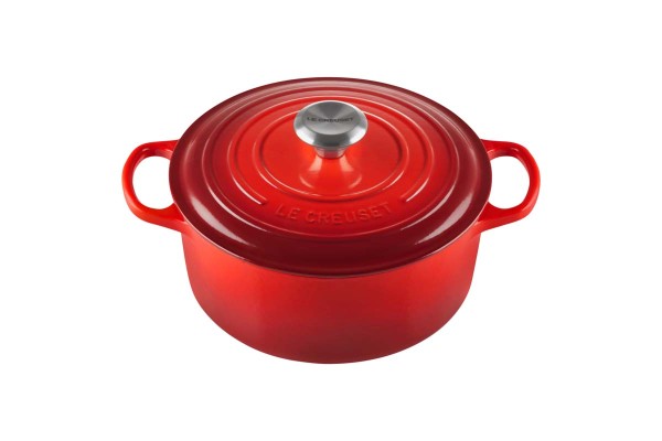 Le Creuset Kochgeschirr 21177240602430 Bräter Rund Signature 24cm - Kirschrot