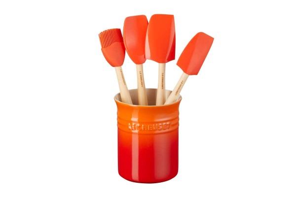 Le Creuset Silikon 79003000900000 Kochkellen-Set 5-tlg. Craft - Ofenrot