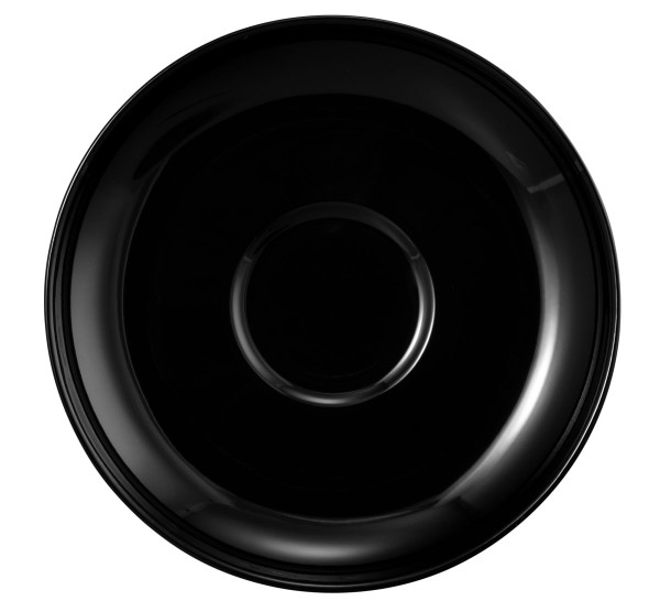 Seltmann Lido solid black Kombi-Untertasse 14,5 cm