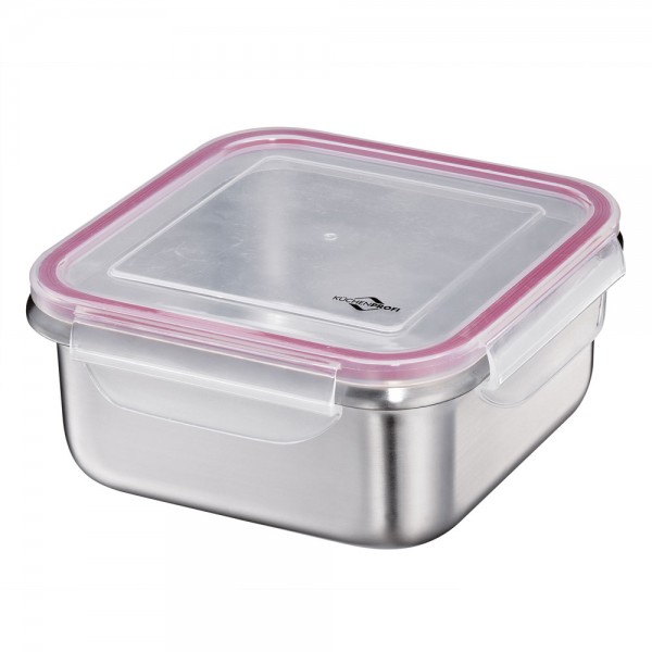 Küchenprofi Küchenaccessoires Lunchbox/Vorratsdose Edelstahl quadr. groß