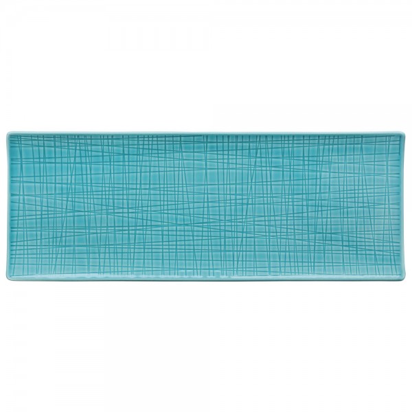 Rosenthal Mesh Colours Aqua Platte flach 34x13cm