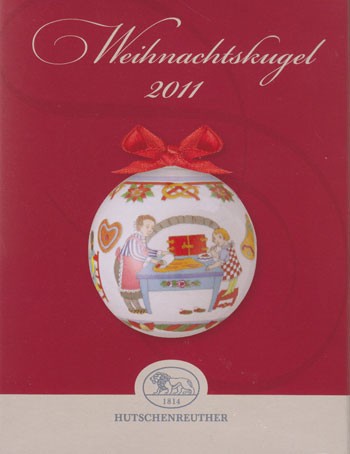 Hutschenreuther Weihnachten limitierte Jahresartikel Weihnachtskugel 2011 6 cm