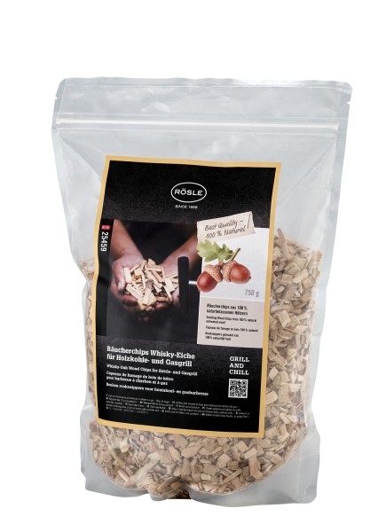 Rösle 250459 Räucherchips Whisky Eiche 750 g