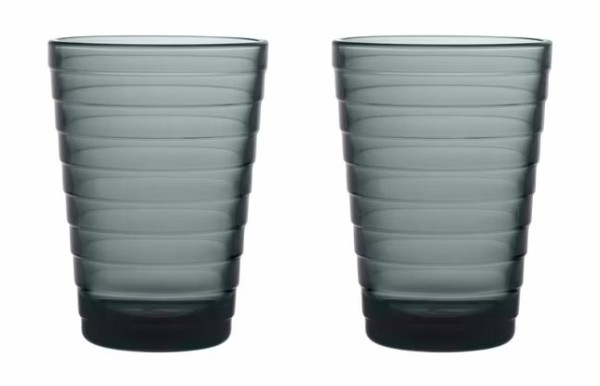 Iittala Aino Aalto 1057029 Glas 33cl - dark grey 2stk