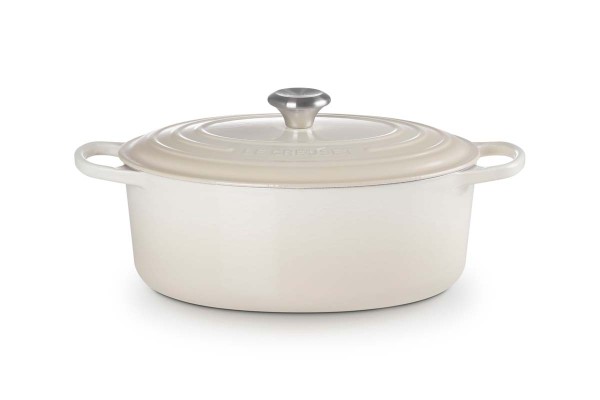 Le Creuset Gusseisen - Signature 21178317164430 Bräter oval 31cm 6,3L - Meringue