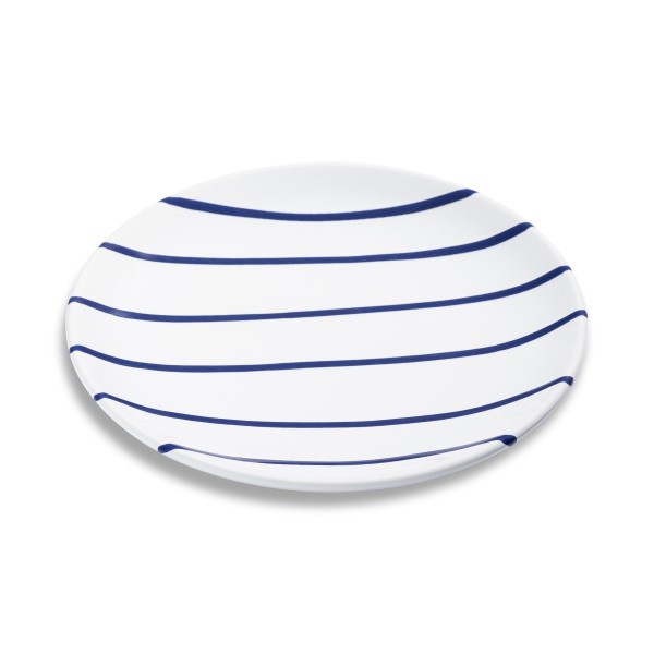 Gmundner Dunkelblau gestreift 0119TDCU20ST Dessertteller Cup (Ø 20cm)