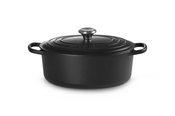 Le Creuset Gusseisen - Signature 21178290002430 Bräter oval 29cm 4,7L - Schwarz Matt