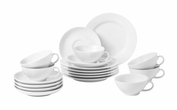 Seltmann Rondo/Liane weiss Teeservice 18-tlg.