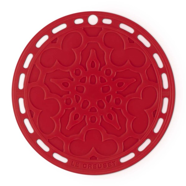 Le Creuset Silikon 93007300060000 Untersetzer Tradition 20cm - Kirschrot