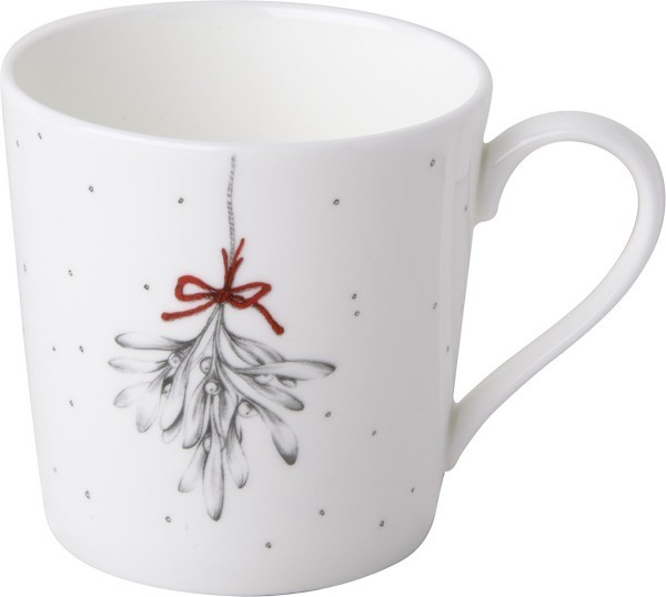 Ihr Pure Mistletoe Black BOJ1117007 Bone China Becher 0,35l