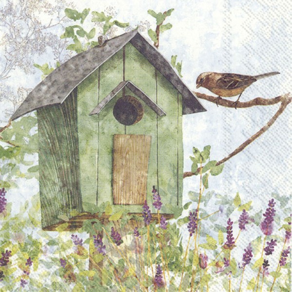 Ihr Green Birdhouse L 777300 20 Lunch-Servietten 33 x 33 cm