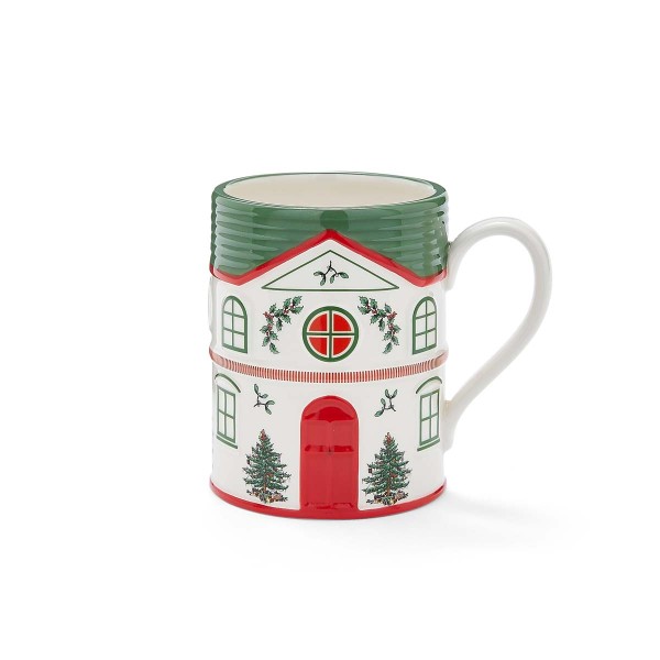 Spode Christmas Tree Christmas Village (XTVI9255-XP) Becher - Grün 0,31l