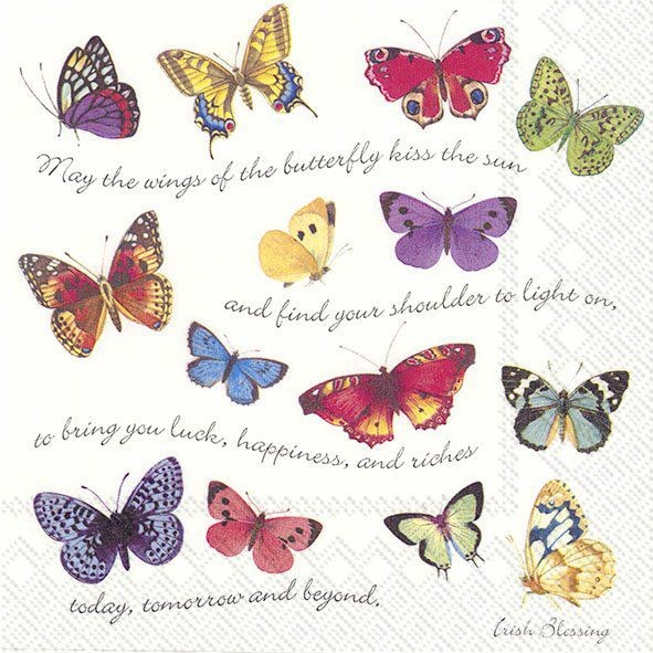 Ihr Irish Blessing C 812100 20 Cocktail-Servietten 25 x 25 cm