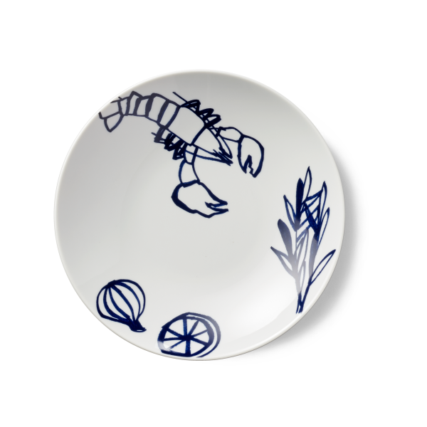 Dibbern Brasserie 2015530000 Teller Coupe tief Volldekor 24 cm