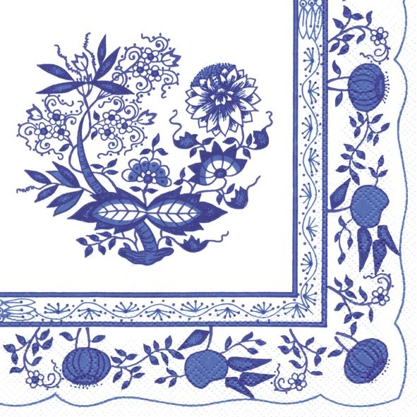 IHR Zwiebelmuster C99040 Cocktail-Servietten 25 x 25 cm