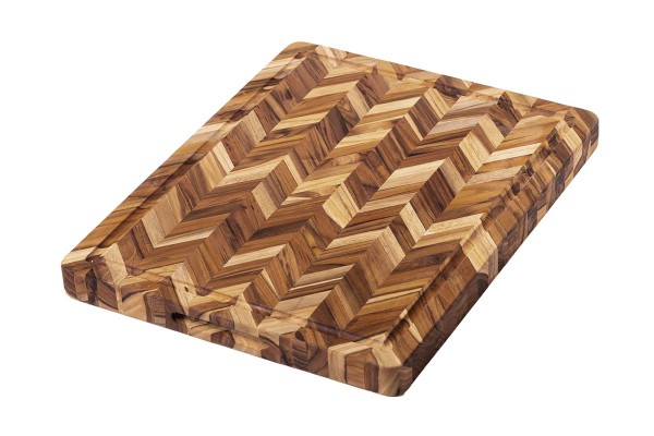TeakHaus Herringbone TH321 Schneidebrett - M - extra Dick