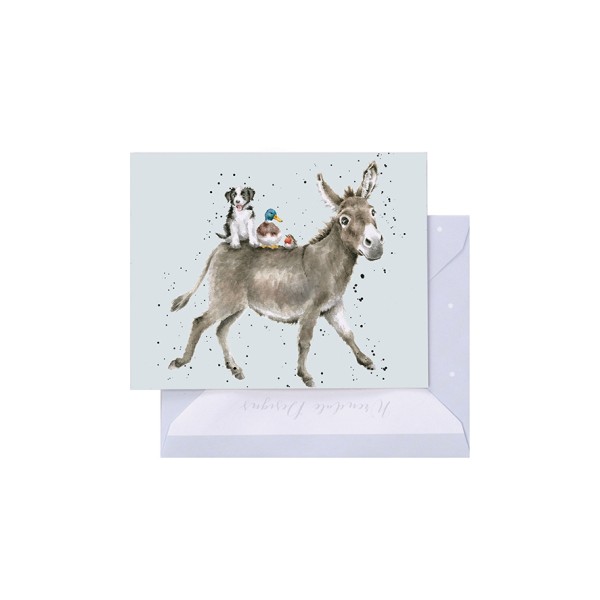 Wrendale Mini-Karten GE127 The Donkey Ride Gift