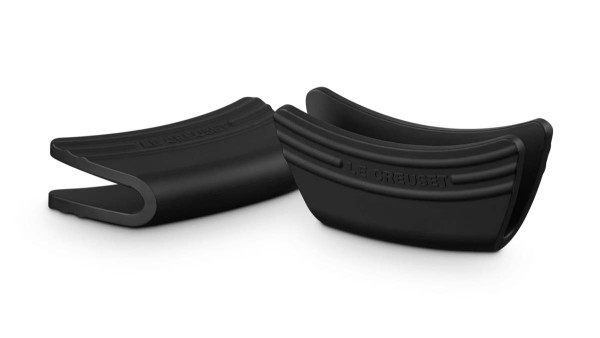 Le Creuset Silikon 93010300140000 2er-Set Griffschutz - Schwarz Glänzend