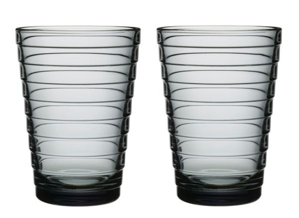 Iittala Aino Aalto 1008563 Glas 33cl - grey 2stk