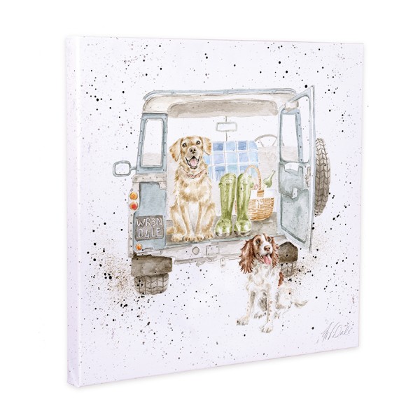 Wrendale Leinwand-Kollektion CANS-CS225 "Paws for a Picnic" - Hunde - 20cm