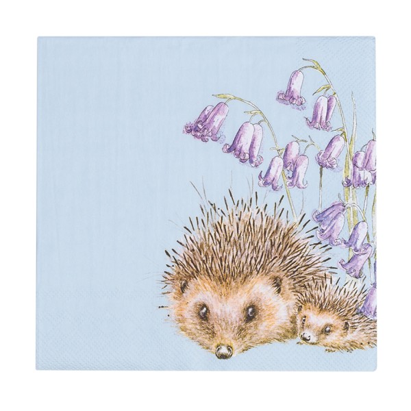Wrendale Servietten K040 &quot;Love and Hedgehugs&quot; - Igel - Lunch Servietten 33x33cm