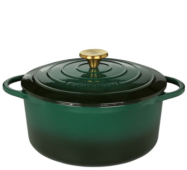 Küchenprofi Provence 0401001126 Bratentopf rund 26cm - Racing Green
