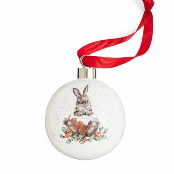 Royal Worcester Wrendale Designs (MMTG79011-XG) Weihnachtskugel, Merry Little X-Mas