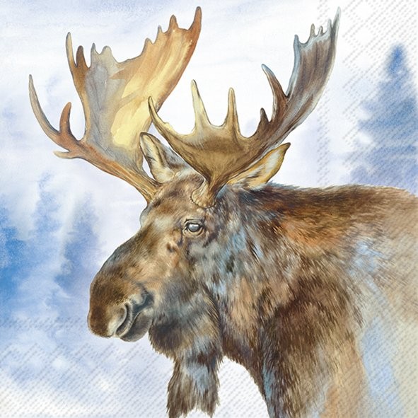 Ihr ELK blue L1054340 Lunch-Servietten