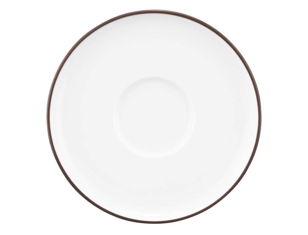 Seltmann Sento Home Pure Lines Chocolate Brown Kombi-Untertasse 16 cm