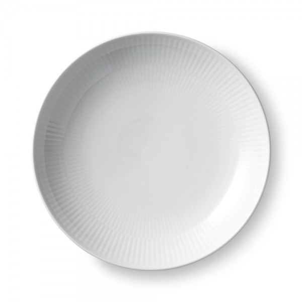 Royal Copenhagen White Fluted Teller coup 20cm