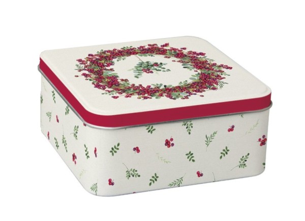 IHR Berry Wreath Cream DCBL1013460 Gebäckdose Groß
