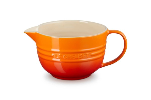 Le Creuset Steinzeug 70106200900002 Rührschüssel mit HenkeL 2L - Ofenrot