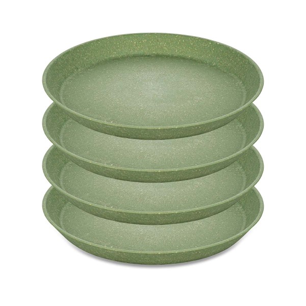 Koziol CONNECT 7100703 4x Teller 20,5cm - Nature Leaf Green