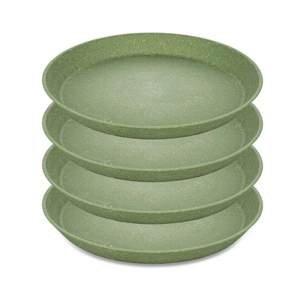 Koziol CONNECT 7100703 4x Teller 20,5cm - Nature Leaf Green