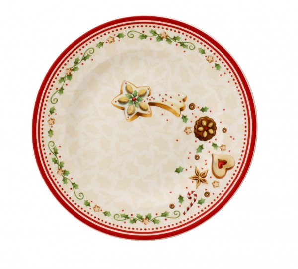 Villeroy &amp; Boch Winter Bakery Delight 1486122642 Frühstücksteller, Sternschnuppe 21,5 cm