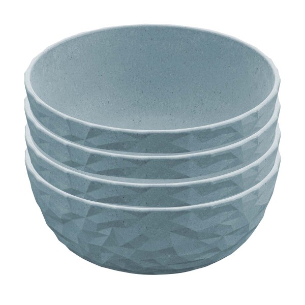 Koziol CLUB 5004716 4x Bowl 0,7 - Nature Flower Blue