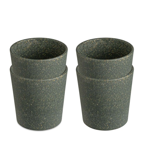 Koziol CONNECT 7141701 4x Becher 190ml - Nature Ash Grey