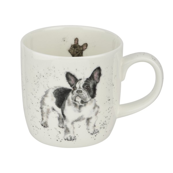 Royal Worcester Wrendale Designs MMOO5629-XS Becher mit Henkel 0,31l - Frenchie