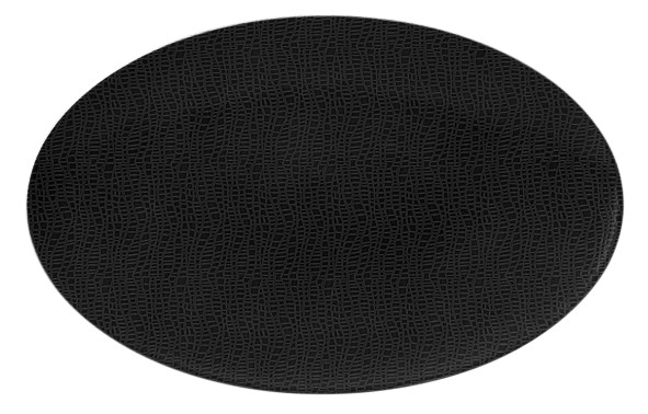 Seltmann Life Fashion glamorous black Servierplatte oval 40x26 cm
