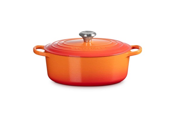 Le Creuset Gusseisen - Signature 21178270902430 Bräter oval 27cm 4,1L - Ofenrot