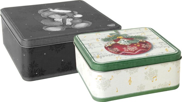 IHR CHRISTMAS BAUBLE cream DCBS1016360 Gebäckdose 15 x 15 x 6,5 cm