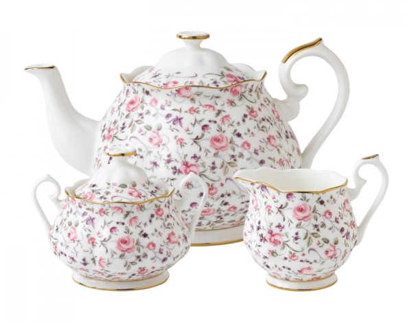 Royal Albert Rose Confetti Teekannen Set-3tlg.