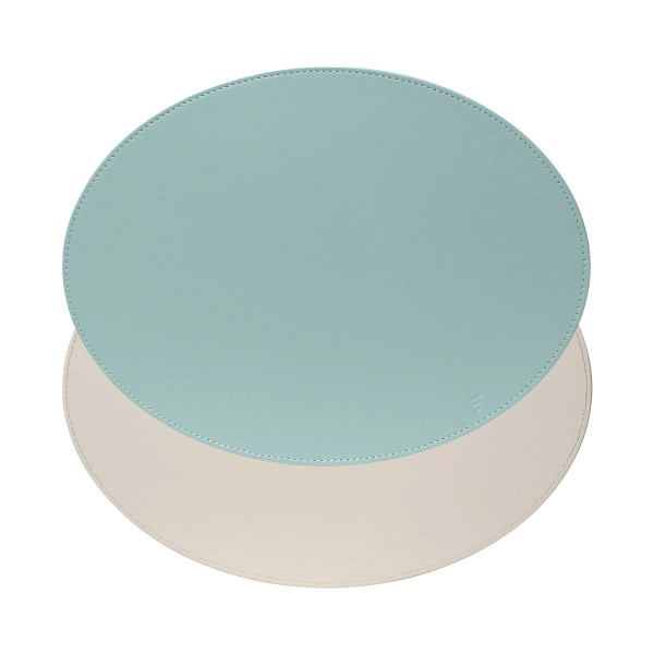Freeform Platzset FFPMO1800 DUO Platzset, Oval, Mint/Elfenbein