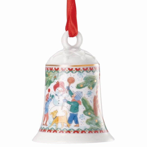 Hutschenreuther Sammelkollektion 25 Weihnachtsspiele Porzellanglocke 7cm
