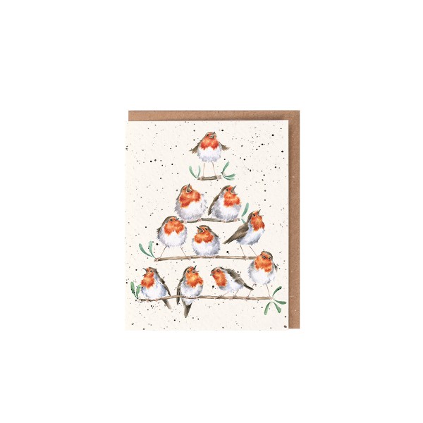 Wrendale Mini-Karten XGE041 Rockin&#039; Robins