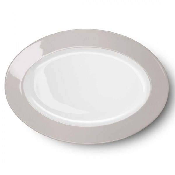 Dibbern Solid Color 2022300001 Pearl Platte oval 36 cm