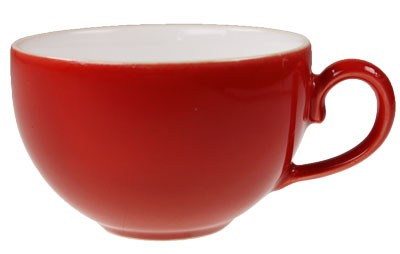 Friesland Happymix Rot NEU-Kaffeeobere innen weiß 0,25 l
