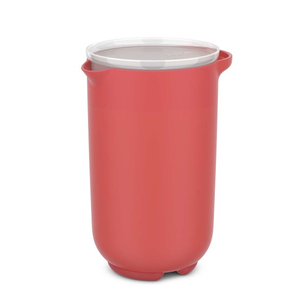 Mepal Chef it 102312576900 Rührbecher 1L mit Deckel - Coral