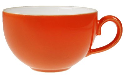 Friesland Happymix Orange NEU-Kaffeeobere innen weiß 0,24 l