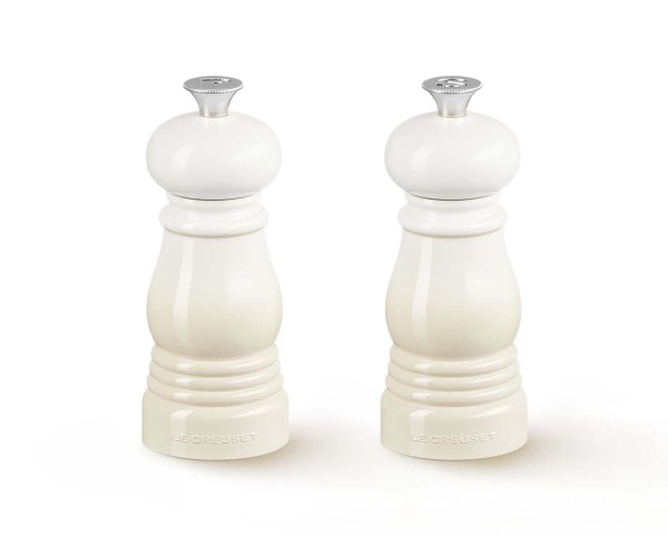 Le Creuset Mühlen 44900117160000 Salz- und Pfeffermühlen Set Mini 12cm - Meringue